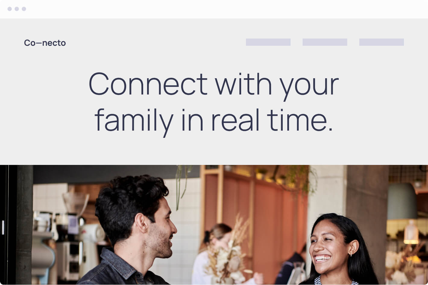Browser mockup of a telecommunication company website